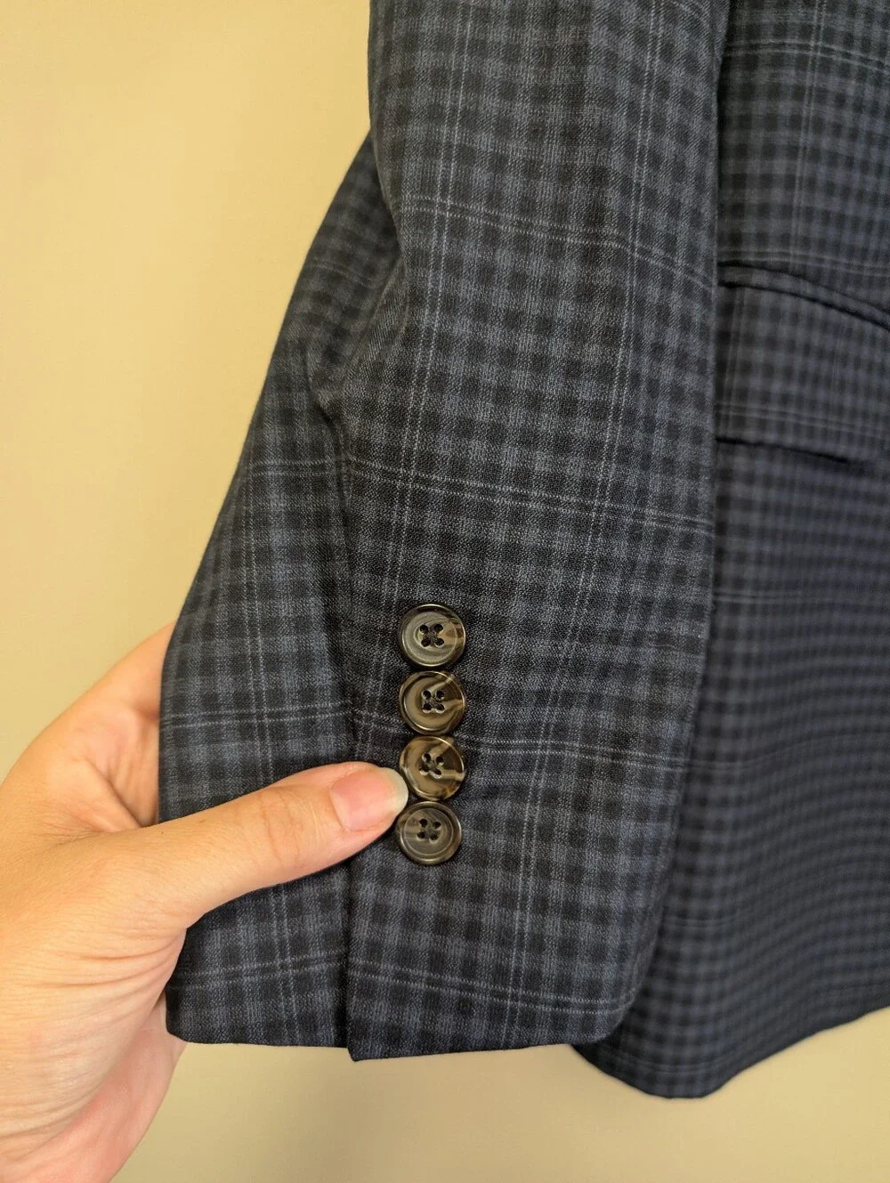 Brooks Brothers Regent Fit Blue Plaid Wool Sport Coat Blazer 44R